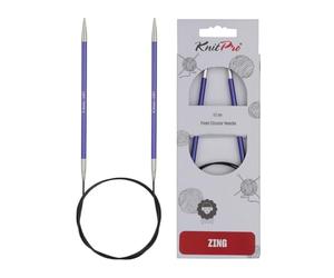 KnitPro 120 cm x 4,50 mm Aluminium Fixe Aiguilles à Tricoter circulaires-Zing-Violet