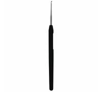 KnitPro 30863 Steel Pointe en Acier Softgriff Häkelnadel, Taille 1,00 mm, Noir