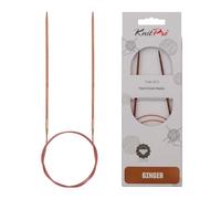 KnitPro 31063 Ginger Aiguille à tricoter circulaire, bois, naturel/marron, 2,5 mm, 60 cm