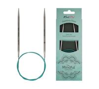 KnitPro 36079 Aiguille circulaire Mindful 4 mm Bleu sarcelle 4 mm 60 cm