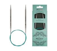 KnitPro 36080 Aiguille circulaire Mindful 4,5 mm Bleu sarcelle 4,5 mm 60 cm