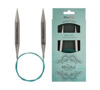 KnitPro 36088 Aiguille circulaire Mindful 10 mm Bleu sarcelle 10 mm 60 cm