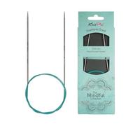 KnitPro 36111 Mindful Aiguille à tricoter circulaire 2 mm 100 cm Bleu sarcelle 2 mm