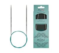 KnitPro 36115 Mindful Aiguille à tricoter circulaire 3 mm 100 cm Bleu sarcelle 3 mm