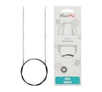 KnitPro 40 cm-Largeur 2.5 mm Nova Cubics Aiguilles circulaires Fixes en Laiton Brillant