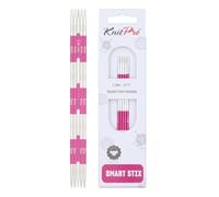 KnitPro 42003 SmartStix Jeu d'aiguilles en métal Multicolore 14 cm 2,5 mm, Coloré