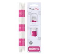 KnitPro SmartStix Jeu d'aiguilles en métal, Coloré, 14cm, 3,5mm