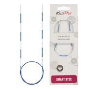 KnitPro 42061 SmartStix Aiguille à tricoter circulaire, métal, Multicolourede, 60 cm, 2 mm