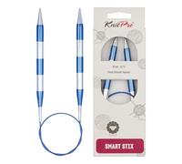 KnitPro K42077 42077 SmartStix Aiguille à Tricoter Circulaire, en métal, Multicolore, 60 cm, 9 mm, Coloré, 60cm, 9mm