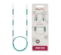 KnitPro 42089 SmartStix Aiguille à tricoter circulaire, métal, Multicolourede, 80 cm, 4 mm