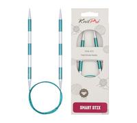KnitPro K42093 SmartStix Aiguille à Tricoter Circulaire, Métal, Coloré, 80cm, 6mm