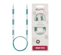 KnitPro Aiguille à tricoter circulaire SmartStix K42094 Métal Coloré 80 cm 6,5 mm