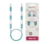 KnitPro K42096 SmartStix Aiguille à Tricoter Circulaire, Métal, Coloré, 80cm, 8mm