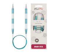 KnitPro K42097 SmartStix Aiguille à Tricoter Circulaire, Métal, Coloré, 80cm, 9mm