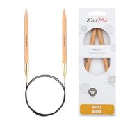 KnitPro 60 cm x 9 mm Basix Aiguilles circulaires Fixes en Bouleau, Marron