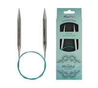 KnitPro Aiguille Circulaire Mindful 8,00 mm 60 cm, Bleu-Vert, 8 mm