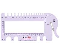 KnitPro Aiguille et crochet View Sizer avec coupe-fil, plastique, lilas, 30 x 35 x 30 cm