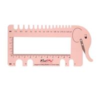 KnitPro Aiguille et Crochet View Sizer avec Coupe-Fil, Plastique, Rose poudré, 30 x 35 x 30 cm KP10994
