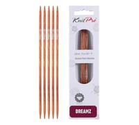 KnitPro Aiguilles à Double Pointe, Pointes Coniques pour Projets de Tricotage Petit Diamètres Vert 15cm X 2.25mm