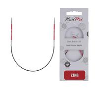 KnitPro Aiguilles à tricoter fixes Zing - Épingles à tricoter circulaires 22,5 cm x 2 mm