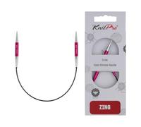 KnitPro Aiguilles à tricoter fixes Zing - Épingles à tricoter circulaires 22,5 cm x 5 mm