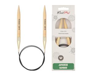KnitPro Aiguilles circulaires en Bambou 60 cm 10,00 mm - 3 pièces
