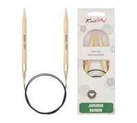 KnitPro Aiguilles circulaires en Bambou 60 cm 8 mm - 3 pièces