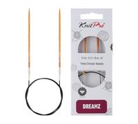 KnitPro Aiguilles coniques pour tricot circulaire avec tous types de fils, orange, 60 cm x 3 mm