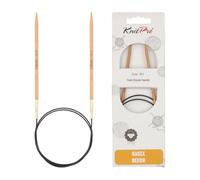 KnitPro Basix Aiguilles à Tricoter circulaires Fixe épingles, Bouleau, Multicolore, 100 cm x 3,50 mm