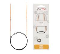 KnitPro Basix Aiguilles à Tricoter circulaires Fixe épingles, Bouleau, Multicolore, 60 cm x 2,25 mm