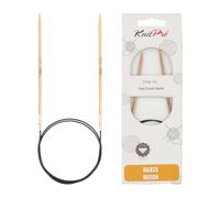 KnitPro Aiguilles à tricoter circulaires Basix Fixe épingles Bouleau Multicolore 60 cm x 2,75 mm