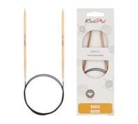 KnitPro Basix Aiguilles à Tricoter circulaires Fixe épingles, Bouleau, Multicolore, 60 cm x 3,25 mm