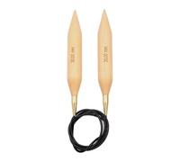 KnitPro Basix Aiguilles à Tricoter circulaires Fixes, Bouleau, Multicolore, 150 cm x 30,00 mm