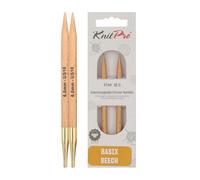 KnitPro Basix Aiguilles à Tricoter circulaires interchangeables, Bouleau, Multicolore, 11.6 cm x 6 mm