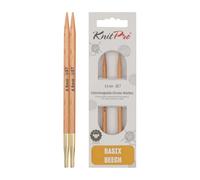 KnitPro Basix Aiguilles à Tricoter circulaires interchangeables spécial, Bouleau, Multicolore, 8,5 cm x 4,50 mm