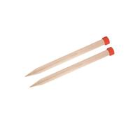 KnitPro Basix Aiguilles à Tricoter Simple, Bouleau, Multicolore, 30 cm x 30.00 mm