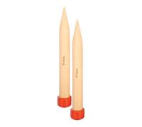 KnitPro Basix Aiguilles à Tricoter Simple, Bouleau, Multicolore, 40 cm x 35 mm