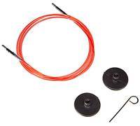 KnitPro Câble à code couleur, plastique, Rouge, 100 cm