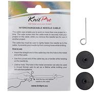 KnitPro Câble à Tricoter Interchangeable Noir 50 cm