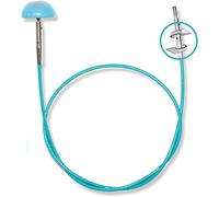 KnitPro Câble, Acier allié, Bleu, Un Taille