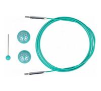 KnitPro Câble, Acier allié, Bleu, Un Taille