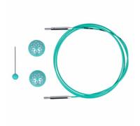 KnitPro Câble, Nylon, acier, Bleu, Un Taille