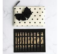 KnitPro Cherie Set d'Aiguilles Circulaires Interchangeables - 10 Tailles 3.0-8.0mm - Aiguilles en Bois de Bouleau avec 4 Câbles Pivotants et Accessoires - Étui à Pois