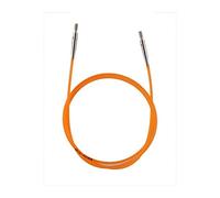 KnitPro Cordes neuves (colorées/colorées) pour pointes d'aiguilles, embouts + clés (corde de 56 cm pour une longueur totale de 80 cm)