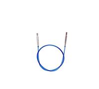 KnitPro Cordes neuves (colorées) pour pointes d'aiguilles, embouts + clés (longueur de câble de 29 cm pour une longueur totale de 50 cm)