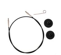 KnitPro Cords Câbles d'aiguilles à tricoter interchangeables (20 cm - Noir)