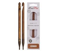 KnitPro Crochet hameçon Afghan/Tunisien-8 mm, Bois, Coloris Assortis