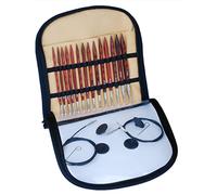 KnitPro cubics cubics Interchangeable Needle Deluxe Set, Rosewood