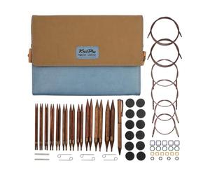 Knitpro Deluxe Set de pointes aiguilles KP31281, Marron