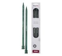 KNITPRO Dreamz Aiguille Unique-Pointes Coniques-pour Tricoter Circulaire avec Tous Types de Fil, Bois de Bouleau, Bleu, 35cm x 10mm